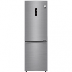 LG | GBB71PZDMN | Refrigerator | Energy efficiency class E | Free standing | Combi | Height 186 cm | No Frost system | Fridge net capacity 234 L | Freezer net capacity 107 L | Display | 36 dB | Silver
