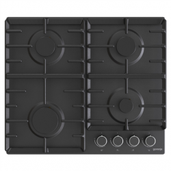 Gorenje | Hob | G642AB | Gas | Number of burners/cooking zones 4 | Rotary knobs | Black