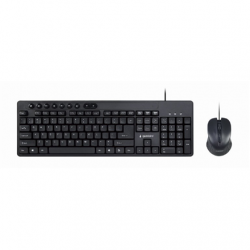Gembird | Multimedia desktop set | KBS-UM-04 | Keyboard and Mouse Set | Wired | Mouse included | US | Black