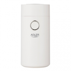 Adler | Coffee grinder | AD4446wg | 150 W | Coffee beans capacity 75 g | Lid safety switch | White