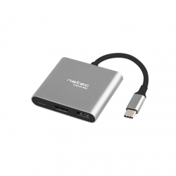 Natec Multi-Port Adapter, Fowler, USB-C, HDMI, USB 3.0 | Natec | USB-C Multiport Adapter | NMP-1607 | 0.11 m | Grey | USB Type-C