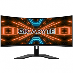 Gigabyte | Gaming Monitor | G34WQC A | 34 " | VA | QHD | 21:9 | 144 Hz | 1 ms | Warranty 36 month(s) | 3440 x 1440 pixels | 350 cd/m² | HDMI ports quantity 2 | Black