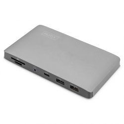 Digitus | Universal Docking Station | Dock | Ethernet LAN (RJ-45) ports | VGA (D-Sub) ports quantity | DisplayPorts quantity | USB 3.0 (3.1 Gen 1) Type-C ports quantity | USB 3.0 (3.1 Gen 1) ports quantity | USB 2.0 ports quantity | HDMI ports quantity | 