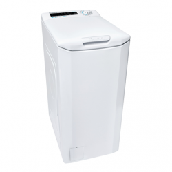 Candy | Washing Machine | CSTG 48TE/1-S | Energy efficiency class F | Top loading | Washing capacity 8 kg | 1400 RPM | Depth 60 cm | Width 41 cm | Display | 2D | NFC | White