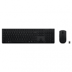 Lenovo | Professional Wireless Rechargeable Combo Keyboard and Mouse | Keyboard and Mouse Set | Wireless | Mouse included | Nordic | Bluetooth | Grey