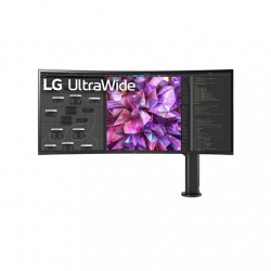 LG | Curved Monitor with Ergo Stand | 38WQ88C-W | 38 " | IPS | UHD | 21:9 | 60 Hz | 5 ms | 3840 x 1600 | 300 cd/m² | HDMI ports quantity 2