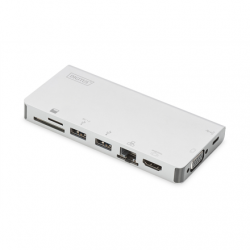 Digitus | USB-C Multiport Travel Dock | DA-70866 | Docking station | Ethernet LAN (RJ-45) ports 1 | VGA (D-Sub) ports quantity 1 | USB 3.0 (3.1 Gen 1) ports quantity 2 | HDMI ports quantity 1 | Warranty 24 month(s)