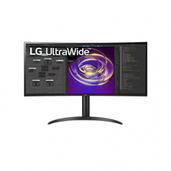 LG | Curved Monitor | 34WP85CP-B | 34 " | IPS | QHD | 21:9 | 60 Hz | 5 ms | 3440 x 1440 | 300 cd/m² | HDMI ports quantity 2 | Black