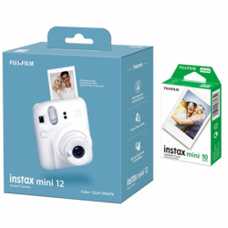 Fujifilm | Instax Mini 12 Camera + Instax Mini Glossy (10pl) | Caly White | 800