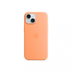 Apple Silicone Case with MagSafe Case with MagSafe Apple iPhone 15 Silicone Orange Sorbet
