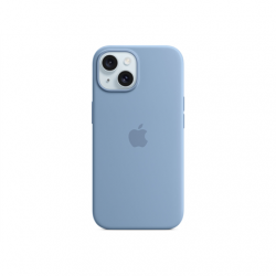 Apple iPhone 15 Silicone Case with MagSafe - Winter Blue Apple