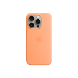 Apple Silicone Case with MagSafe Case with MagSafe Apple  iPhone 15 Pro Silicone Orange Sorbet