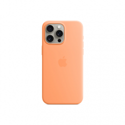 Apple Silicone Case with MagSafe Case with MagSafe Apple iPhone 15 Pro Max Silicone Orange Sorbet