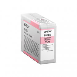 Epson T85060N ink, Light magenta | Epson Epson | C13T85060N | Epson T8506 - vivid light magenta - original - ink cartridge | Ink cartridge | Vivid light magenta