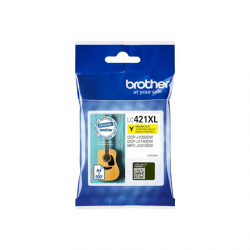 Brother LC421XLY Ink Cartridge, Yellow | Brother LC421XLY | Ink Cartridge | Yellow