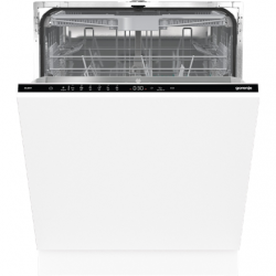 Gorenje | Dishwasher | GV643E90 | Built-in | Width 60 cm | Number of place settings 16 | Number of programs 6 | Energy efficiency class E | Display | AquaStop function | White